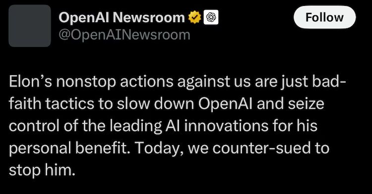 Open AI تغريدة Open AI تغريدة