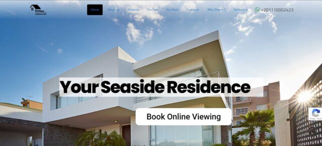 Website for Red Sea Property Investment designed by Imexit