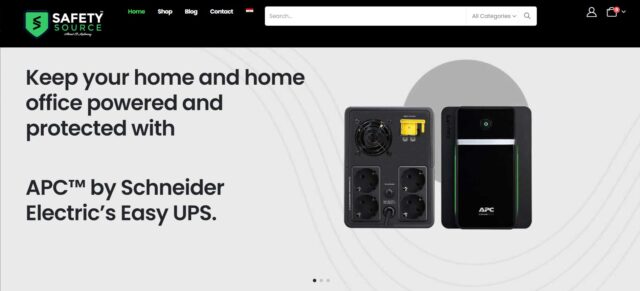 Website for Schneider Electric (Safety Source) designed by Imexit