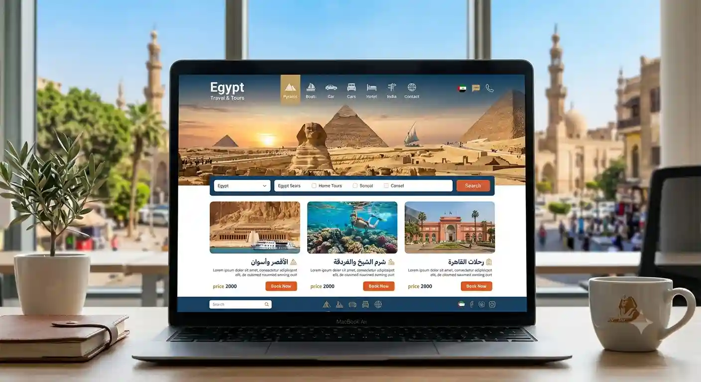 Website Design for a Tourism Company in Egypt